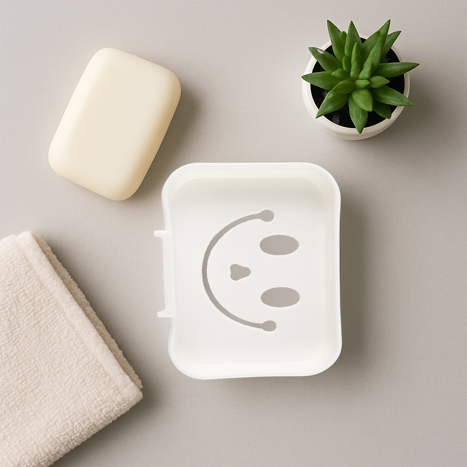 Self Adhesive Wall Mounted Soap Dish Holder (1 Pc) Self Adhesive Wall Mounted Soap Dish Holder (1 Pc)